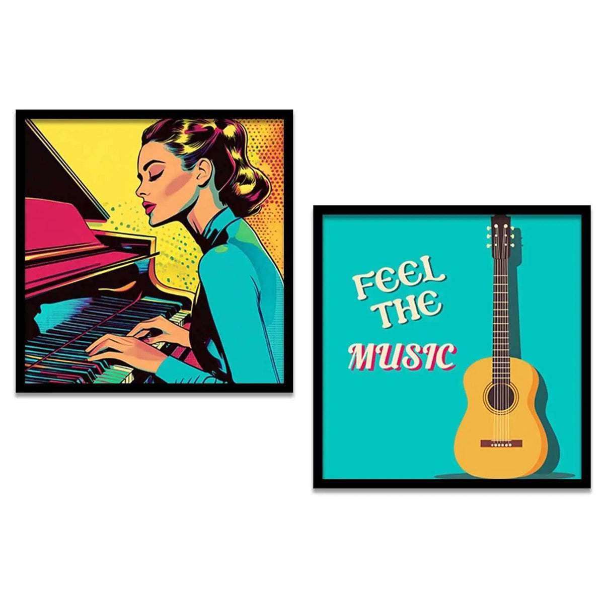 Retro Music Pop Art Digital Collection