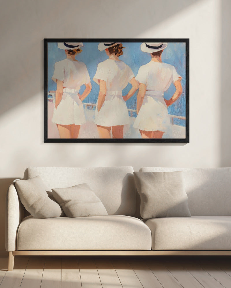 Seaside Elegance Digital Artwork