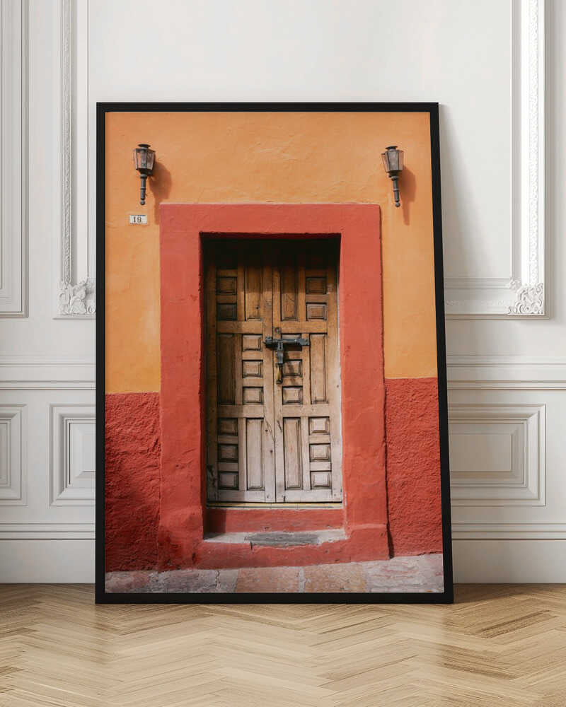 Vibrant Mexican Doorway Digital Artwork