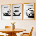 Supercar Trio Monolithic Digital Art Set