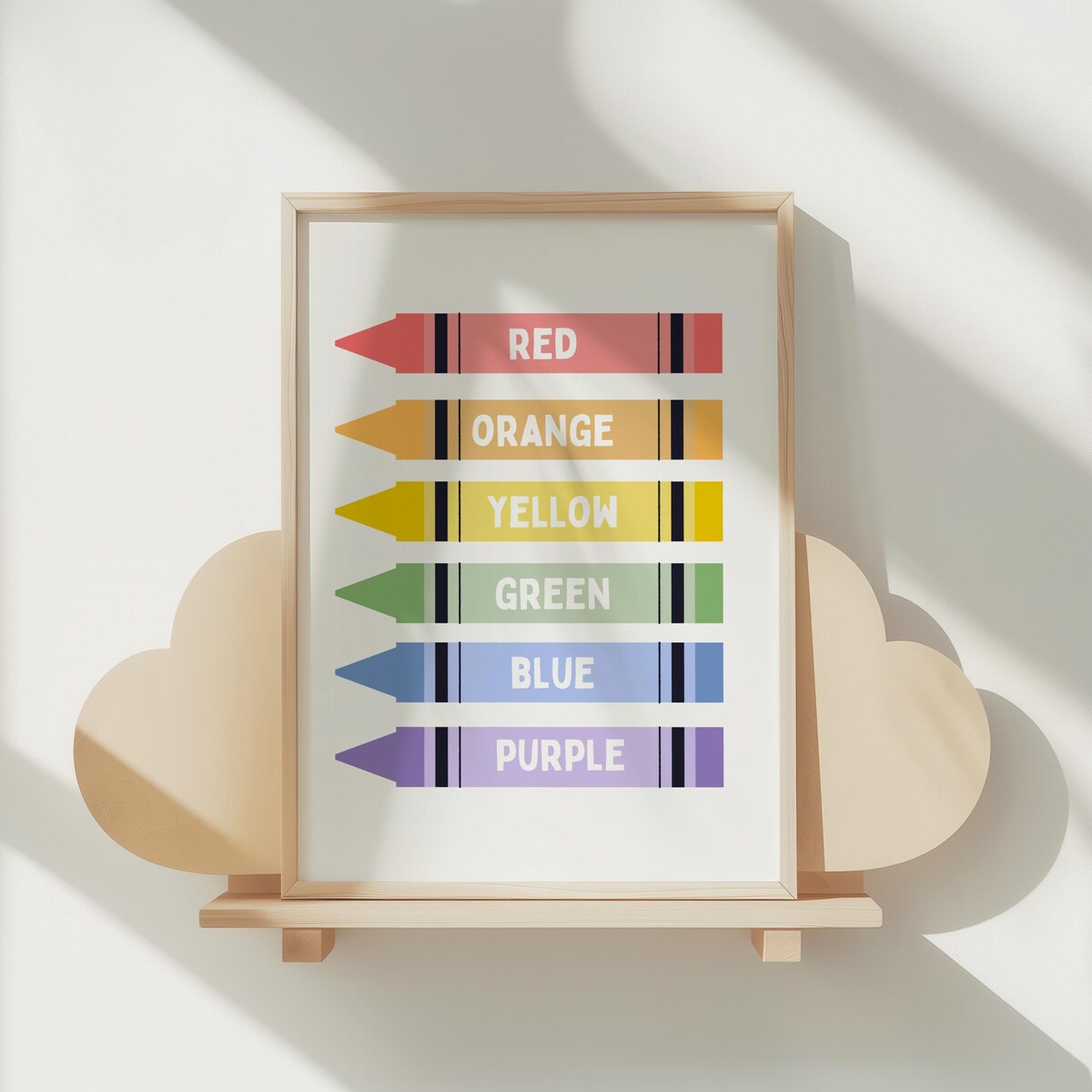Colorful Crayon Learning Digital Artwork