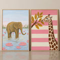 Safari Friends Digital Art Print Duo