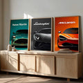 Supercar Trio Digital Artwork