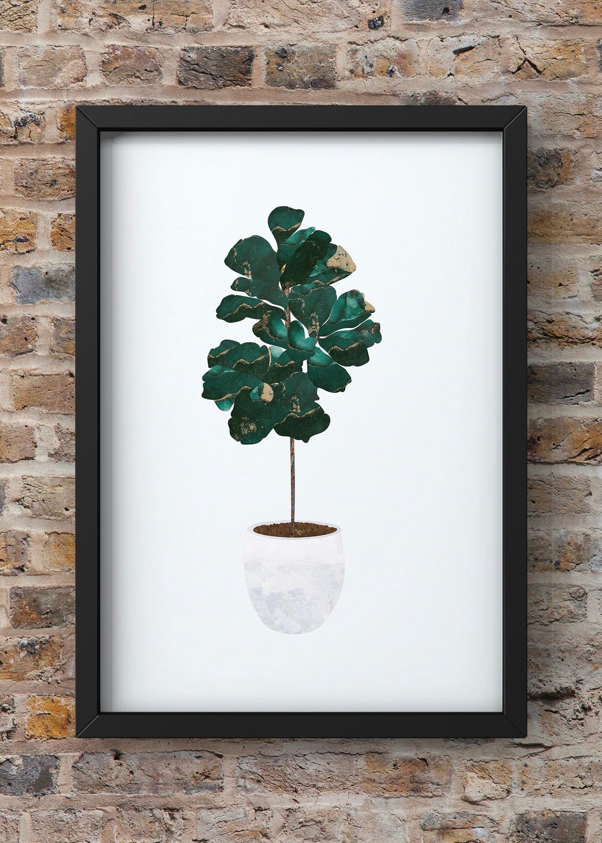 Emerald Fiddle Leaf Fig Digital Art