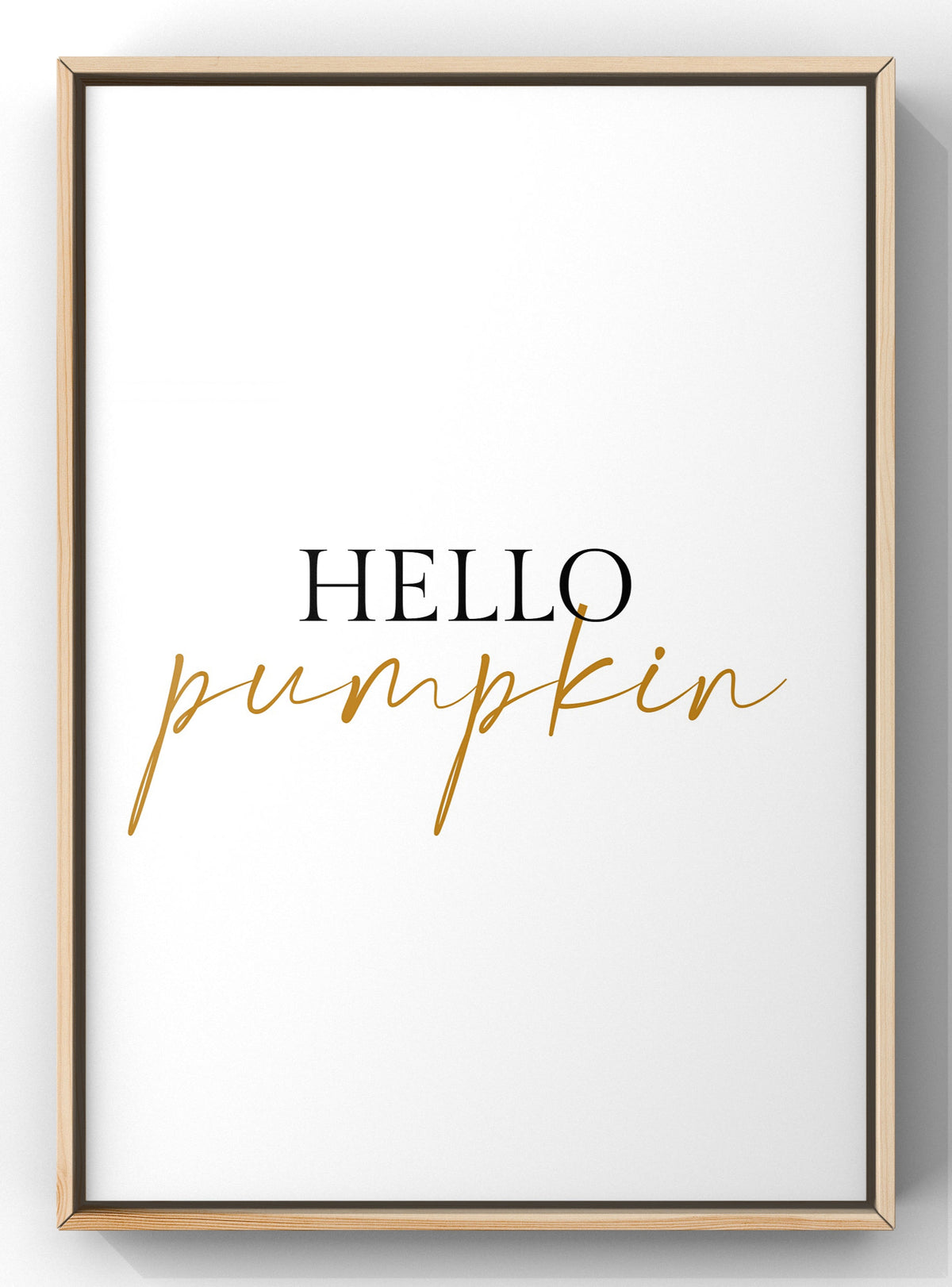 Hello Pumpkin Digital Art Print