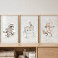 Adventuresome Woodland Animals Digital Art Set