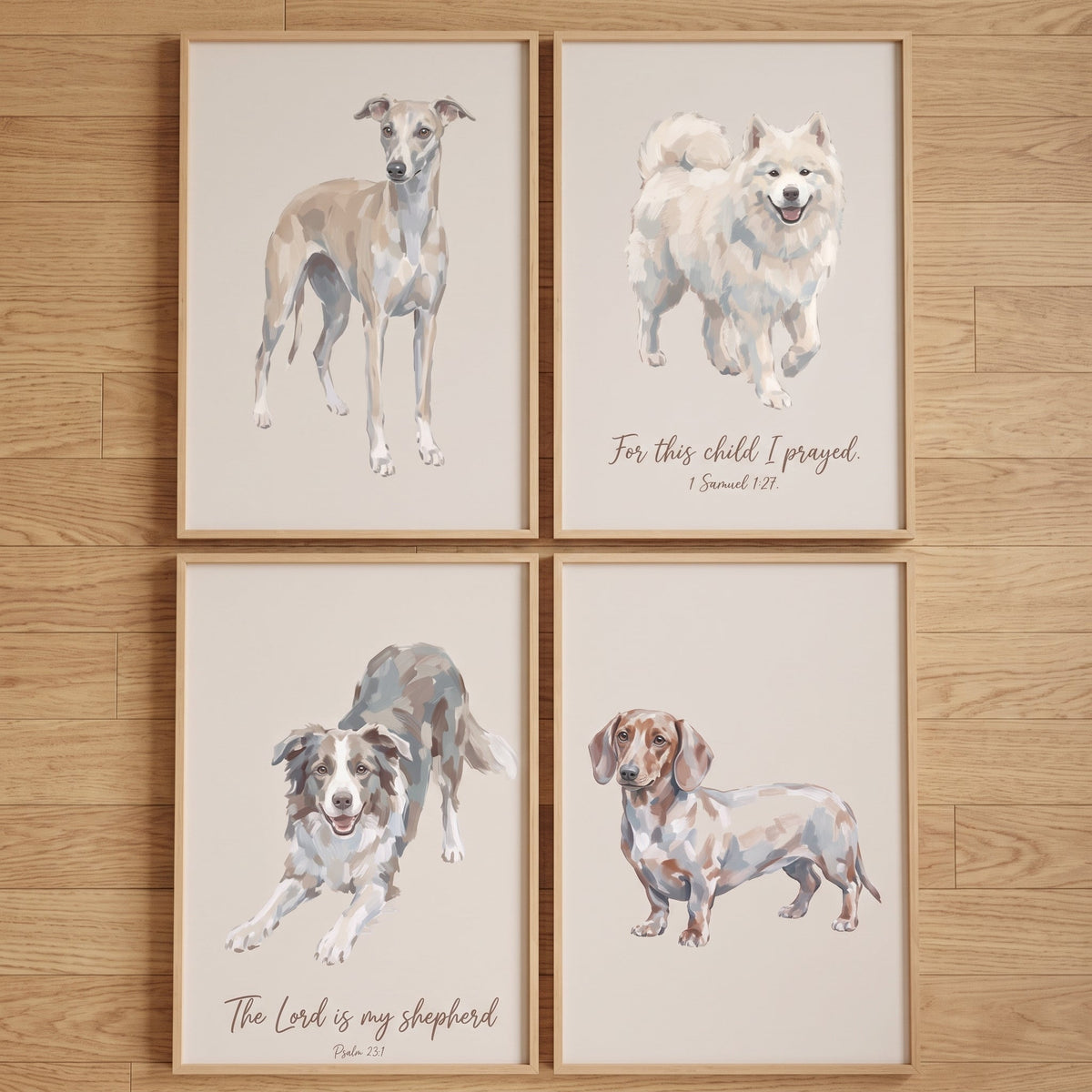 Charming Dog Breeds Digital Art Collection