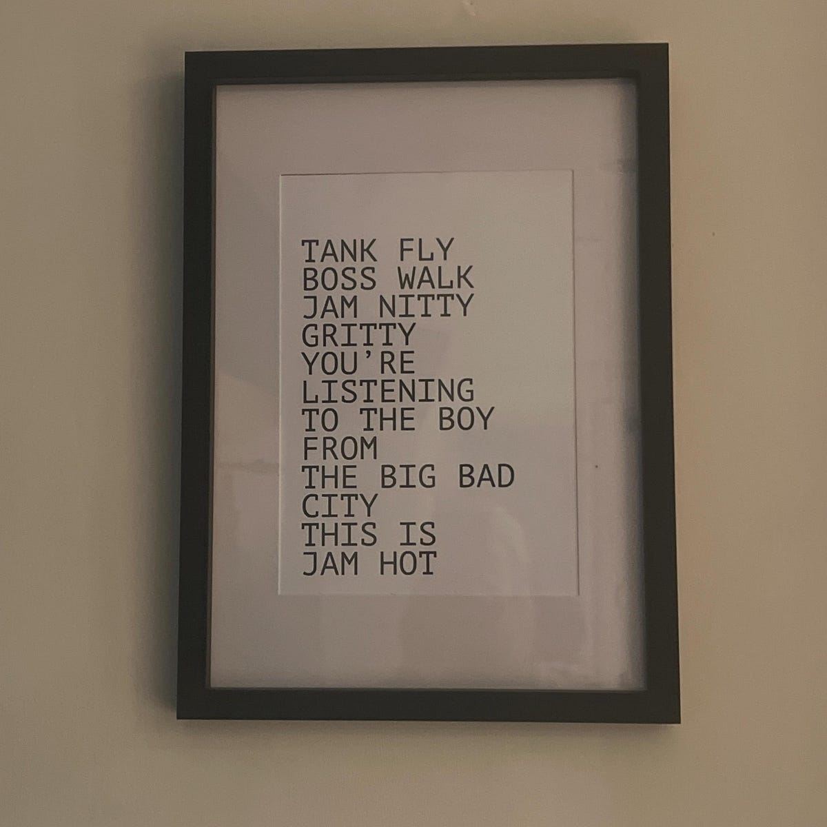 Tank Fly Boss Walk Typography Digital Art Print