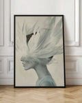 Ethereal Feather Profile High-Resolution Digital Artwork