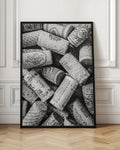 Monochrome Wine Corks Digital Print