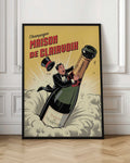 Vintage Champagne Maison de Clairvoix Art Print
