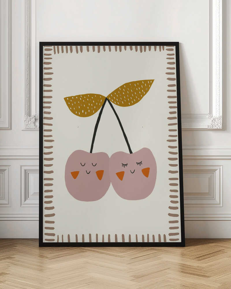 Charming Sweet Cherry Digital Art Print