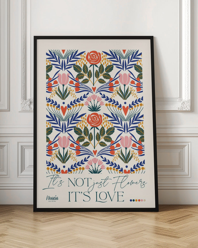 Its Not Just Flowers Its Love Botanical Digital Art