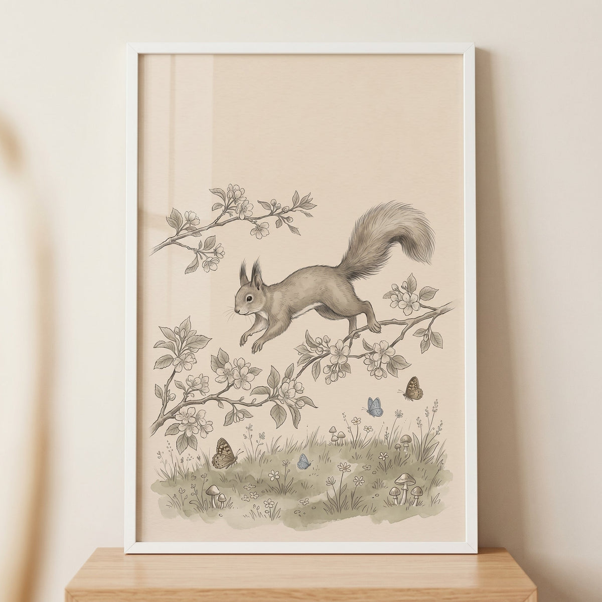 Enchanted Woodland Squirrel Digital Art