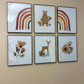 Boho Woodland Nursery Wall Art Set of 6 Digital Downloads
