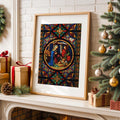 Stained Glass Nativity Digital Art