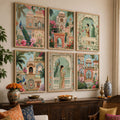 Exotic Indian Palace and Peacock Digital Art Collection