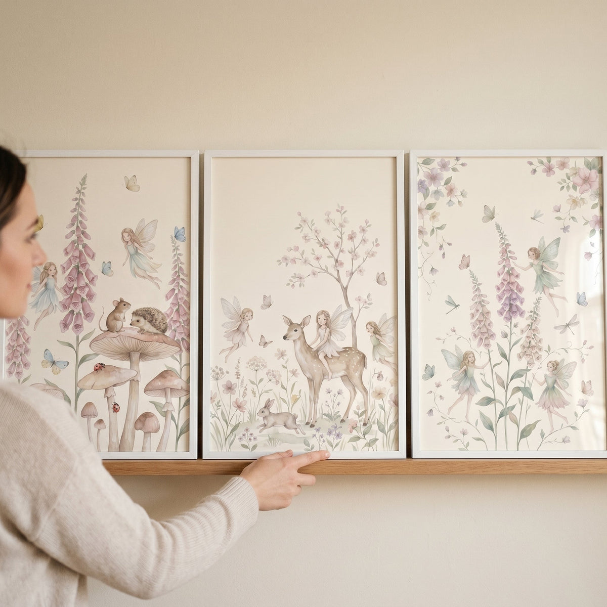 Enchanted Woodland Fairies Digital Trio