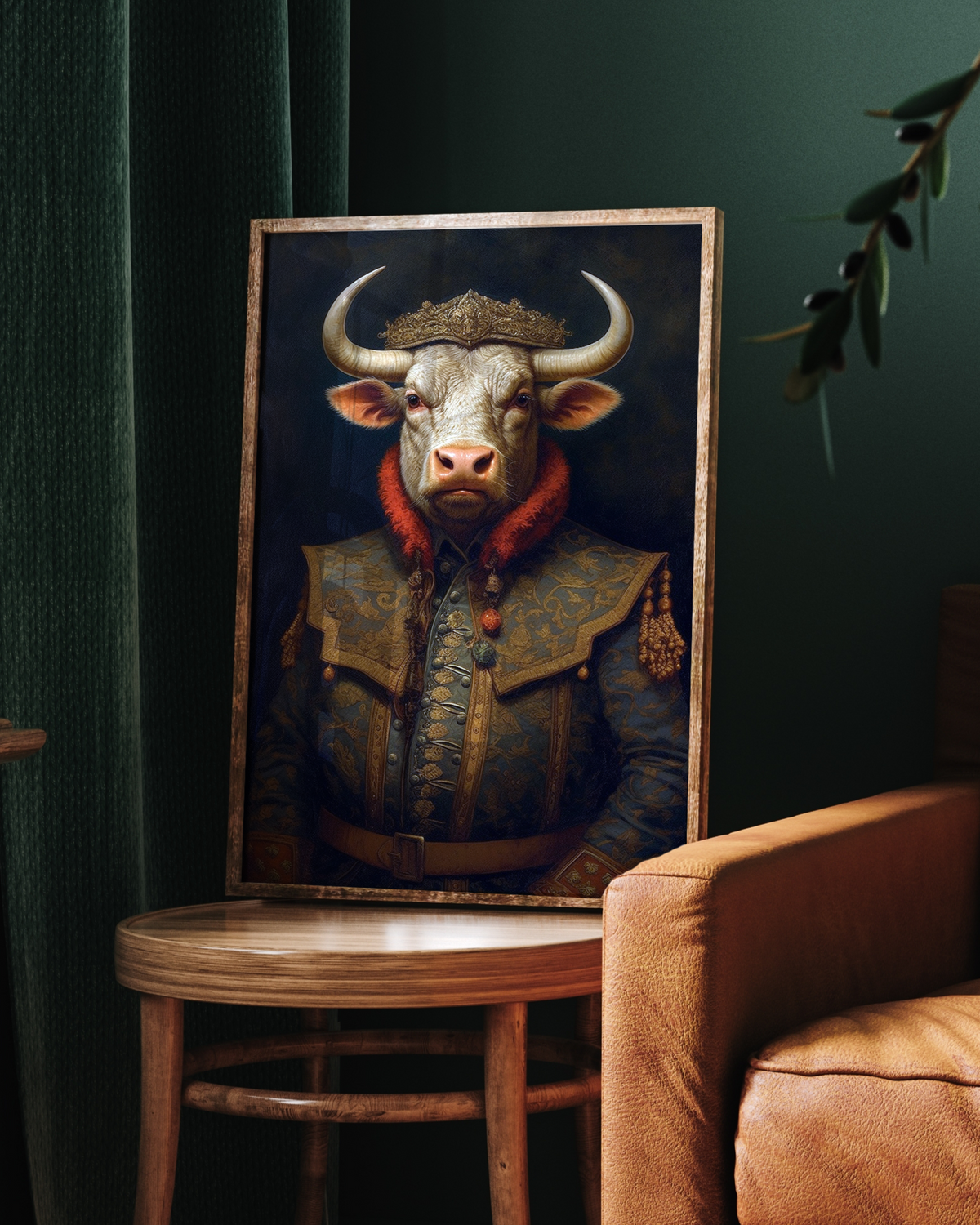 Royal Bull Portrait Digital Download