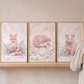Charming Woodland Animals Trio Digital Art
