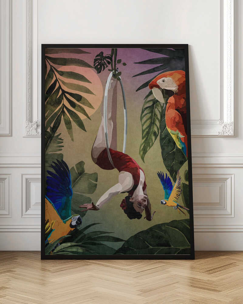 Jungle Aerialist Digital Art Print