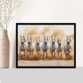 Galloping White Horses Digital Artwork