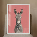 Charming Donkey with Scarf Digital Art