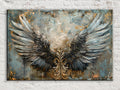 Gilded Angel Wings Digital Wall Art