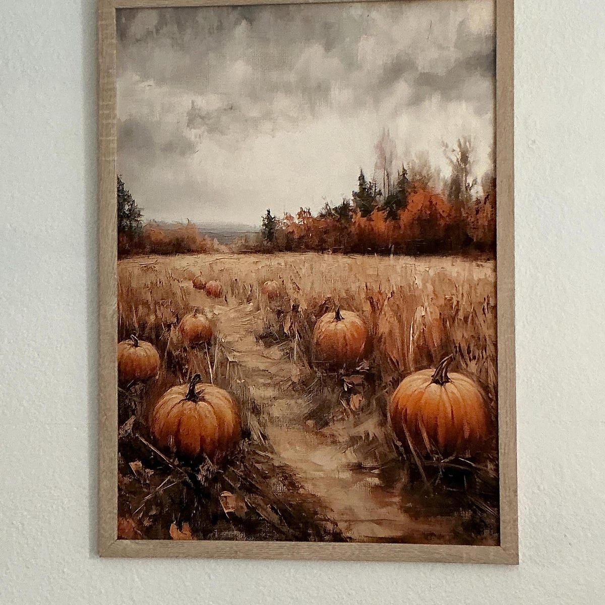 Autumn Pumpkin Patch Digital Art