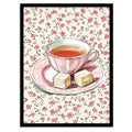 Vintage Rose Teacup Digital Art