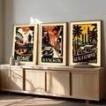 Vintage World Cities Travel Poster Trio