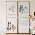 Custom Pet Portrait Digital Artwork with Scripture