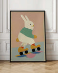 Roller Skating Bunny Digital Art