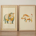 Boho Safari Animals Digital Art Print Set