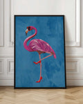 Chic Flamingo in Red Heels Digital Artwork