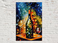 Vibrant Wine Still Life Digital Art