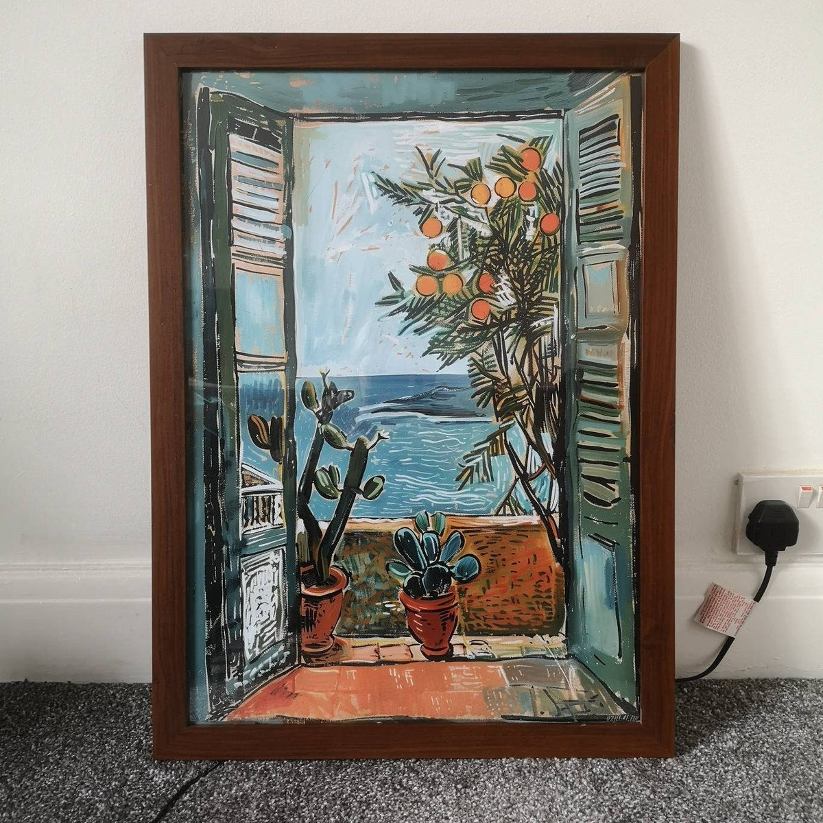 Mediterranean Window View Digital Art