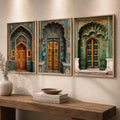 Ornate Royal Architecture Digital Triptych