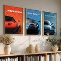 Supercar Trio Digital Art Collection