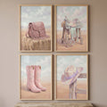 Pastel Western Cowgirl Digital Art Collection