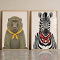 Chic Safari Animals Digital Art Print Set