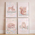 Watercolor Woodland Nursery Set Digital Print