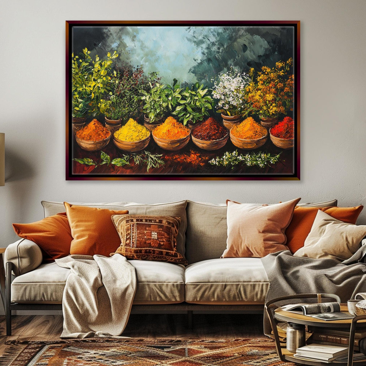 Vibrant Spices and Botanicals Digital Art