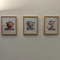 Watercolor Safari Animals Nursery Digital Art Set