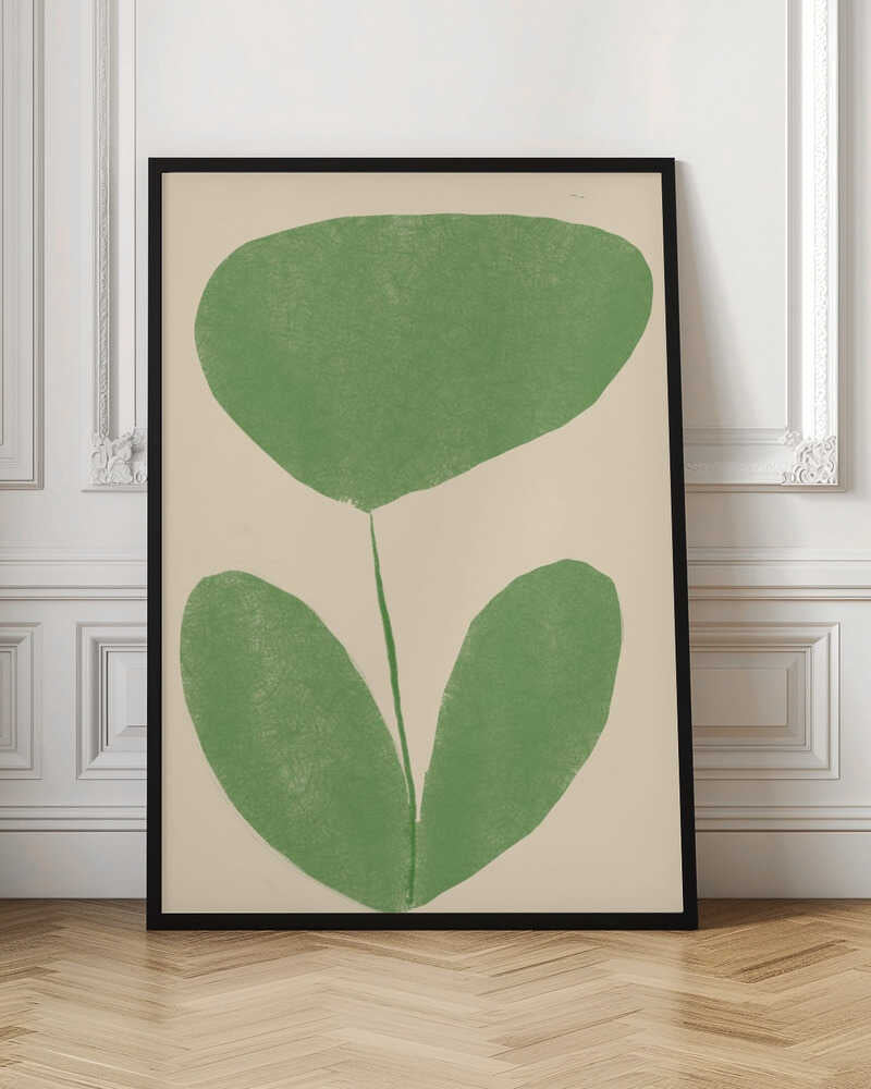Minimalist Green Botanical Study