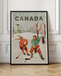Vintage Montreal Canada Hockey Travel Poster