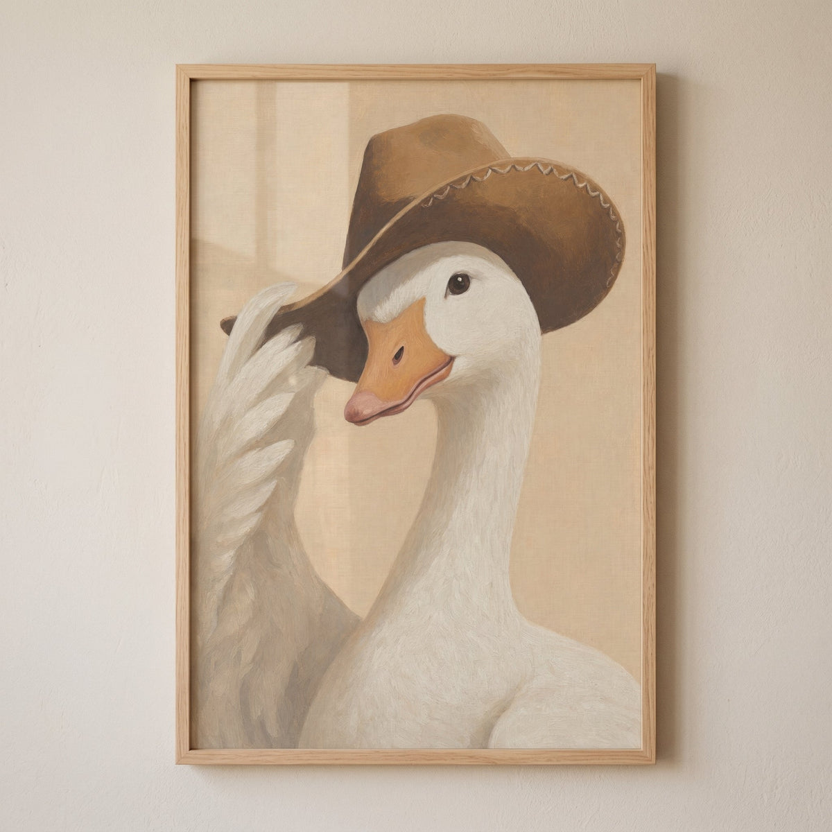 Cowboy Goose Digital Artwork