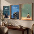 Samurai Philosophy Tryptich Digital Art Set