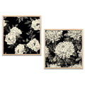 Monochrome Botanical Floral Digital Art Set
