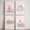 Watercolor Woodland Nursery Digital Art Prints